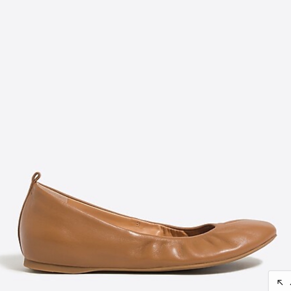 J. Crew Anya Leather Ballet Flats